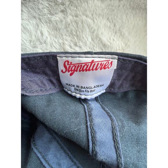 Signatures World’s Best Father Dad Hat Navy Embroidered Baseball Adjustable - Picture 3 of 4